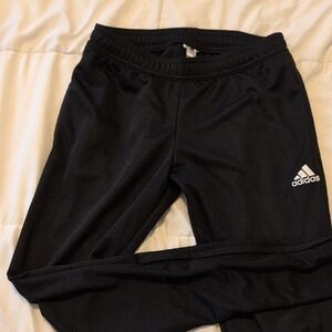 Adidas Kids Black Joggers women's XS Fits Girl XL